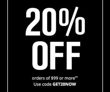 Save 20% on all orders over $99 at Foot Locker