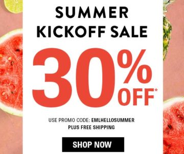 SHOES Summer Kickoff Sale – 30% off + Free Shipping