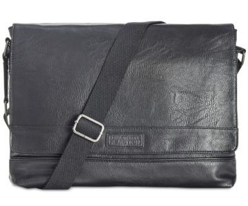 Kenneth Cole Men’s Pebbled Messenger Bag on sale for $29.99 (originally $160)