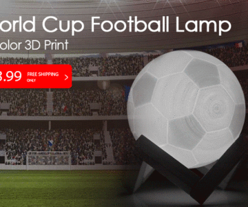 50% OFF Color Changing LED Soccer Ball Lamp – $8.99 with Free Shipping
