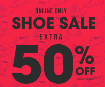 Extra 50% off Shoes