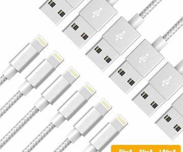70% OFF – 6 Pack of Braided iPhone Cables for only $7.80