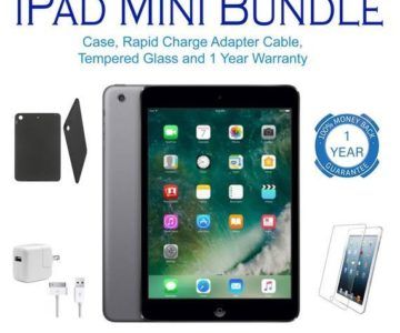 iPad Mini Bundle with 1 Year Warranty – $129.99