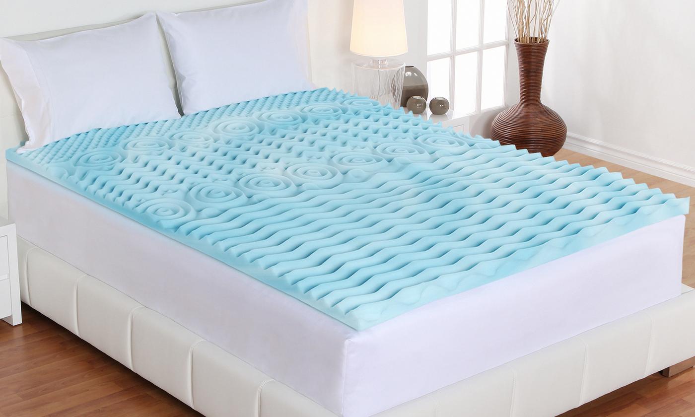 4 5-zone orthopedic foam mattress topper