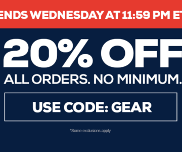 20% off Jerseys, Hats and more
