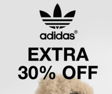 TODAY ONLY – 30% off Adidas